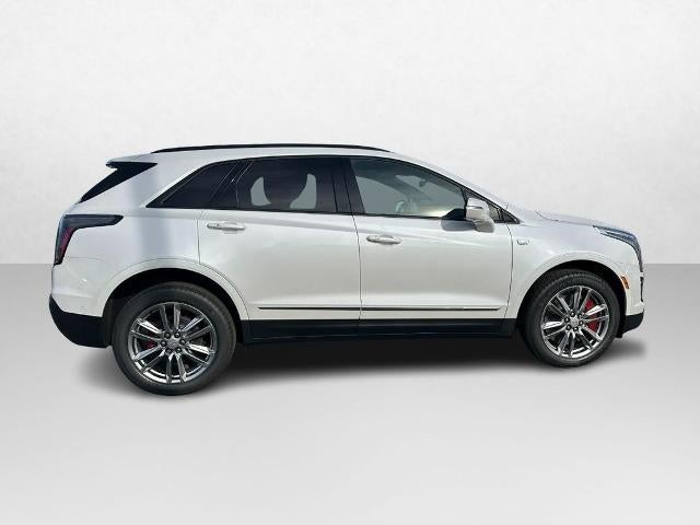 2026 Cadillac XT5 Sport in Crystal White Tricoat — front three-quarter view