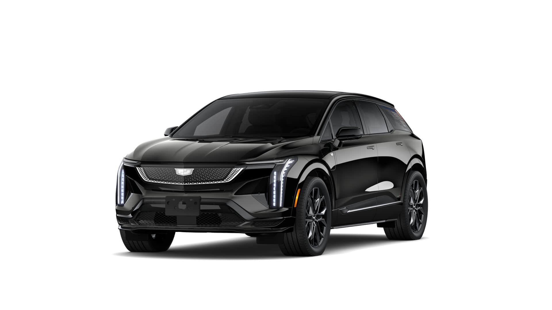 2026 Cadillac OPTIQ V-Series in Black Raven — front three-quarter view