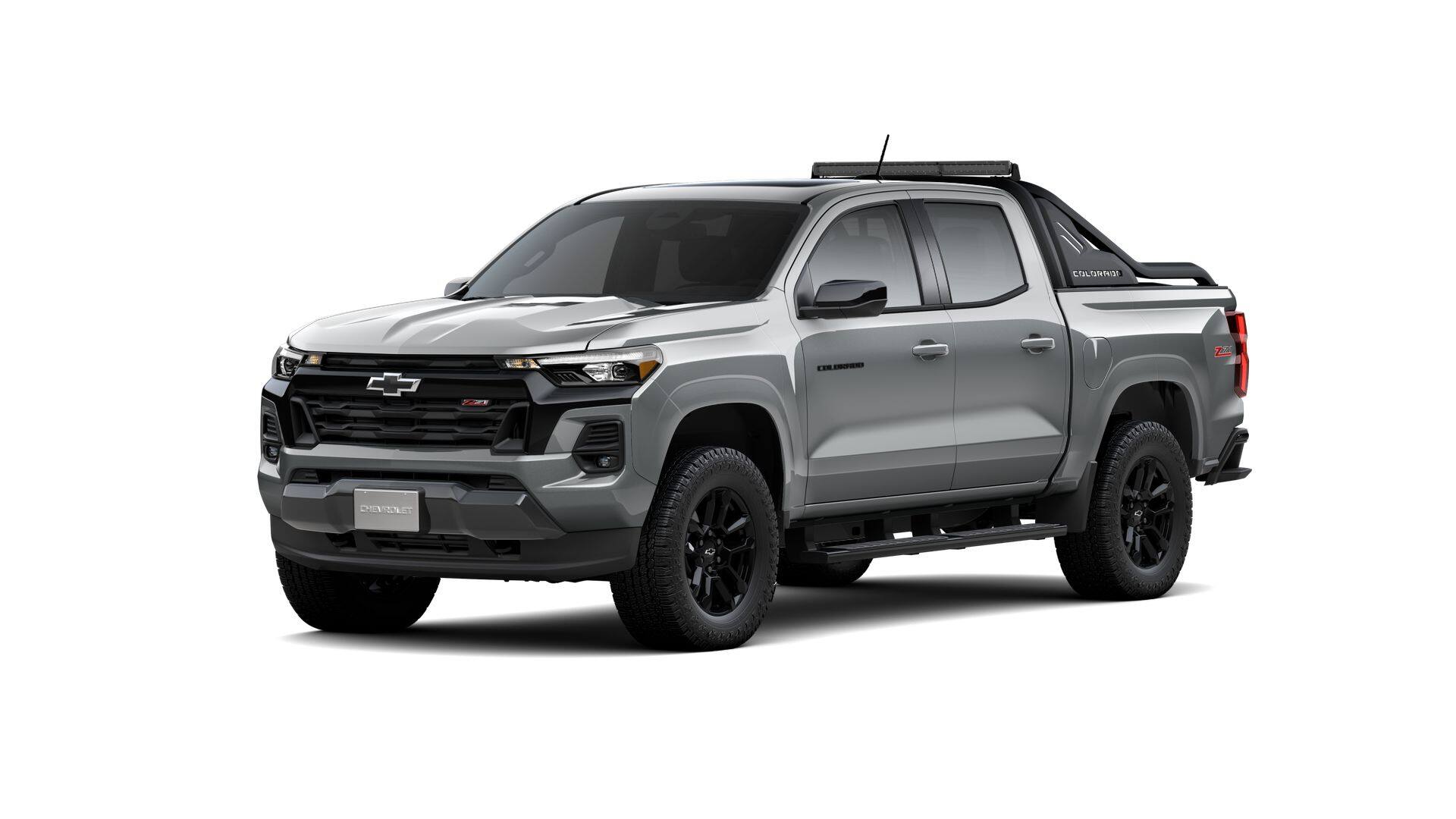 2026 Chevrolet Colorado Z71 in Sterling Gray Metallic — front three-quarter view