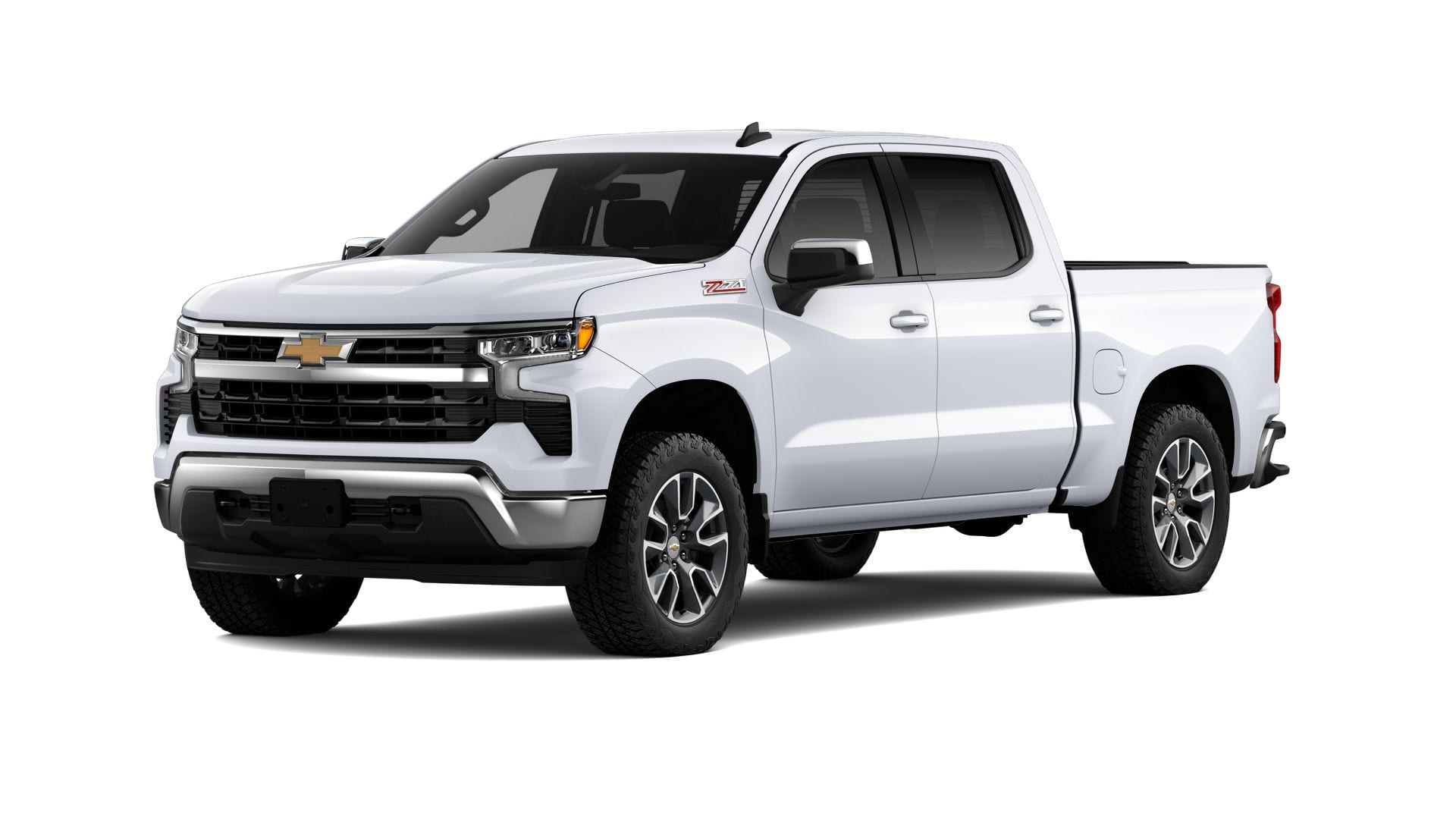 2026 Chevrolet Silverado 1500 LT in Summit White — front three-quarter view