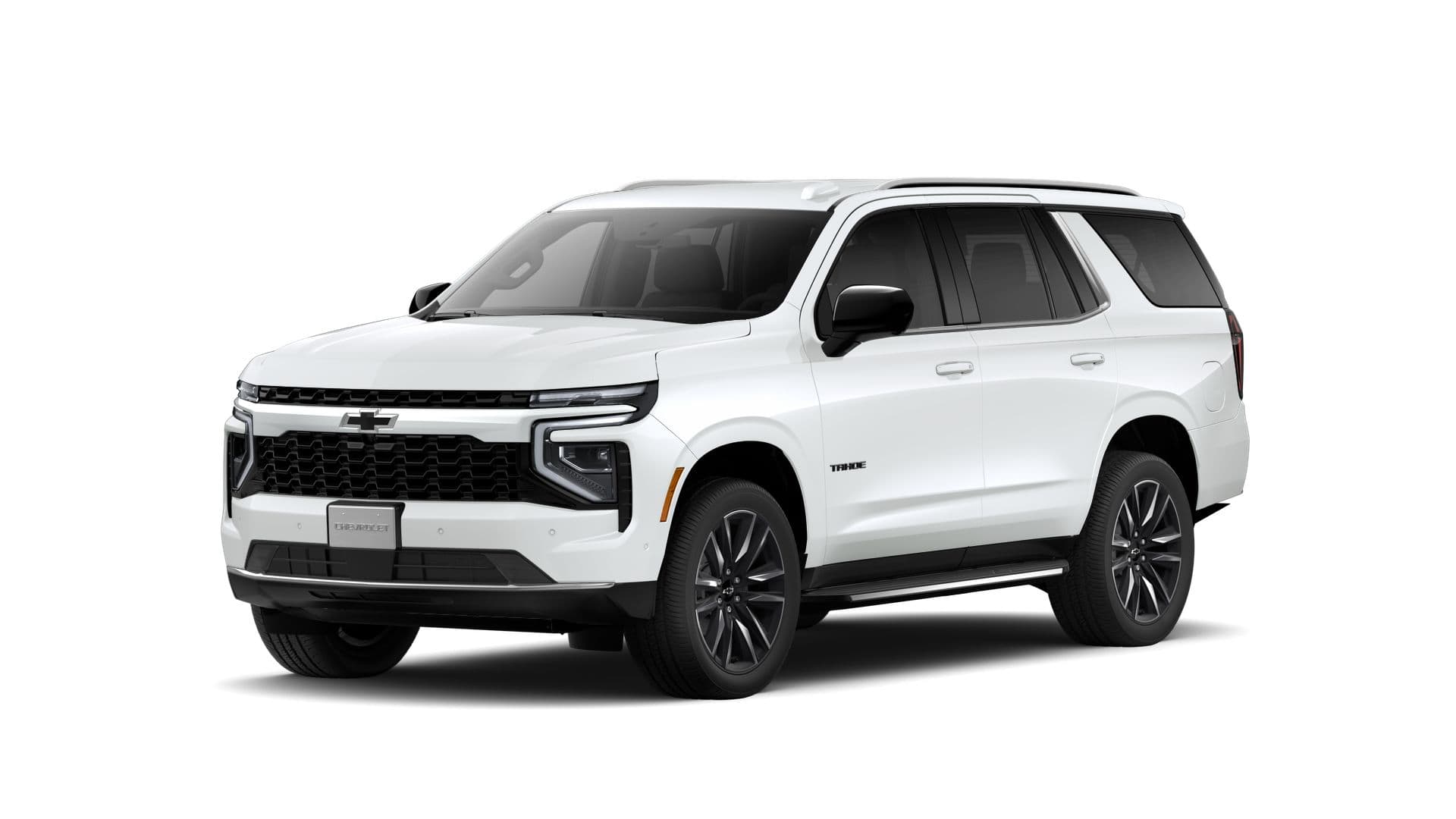 2026 Chevrolet Tahoe LS in Summit White — front three-quarter view