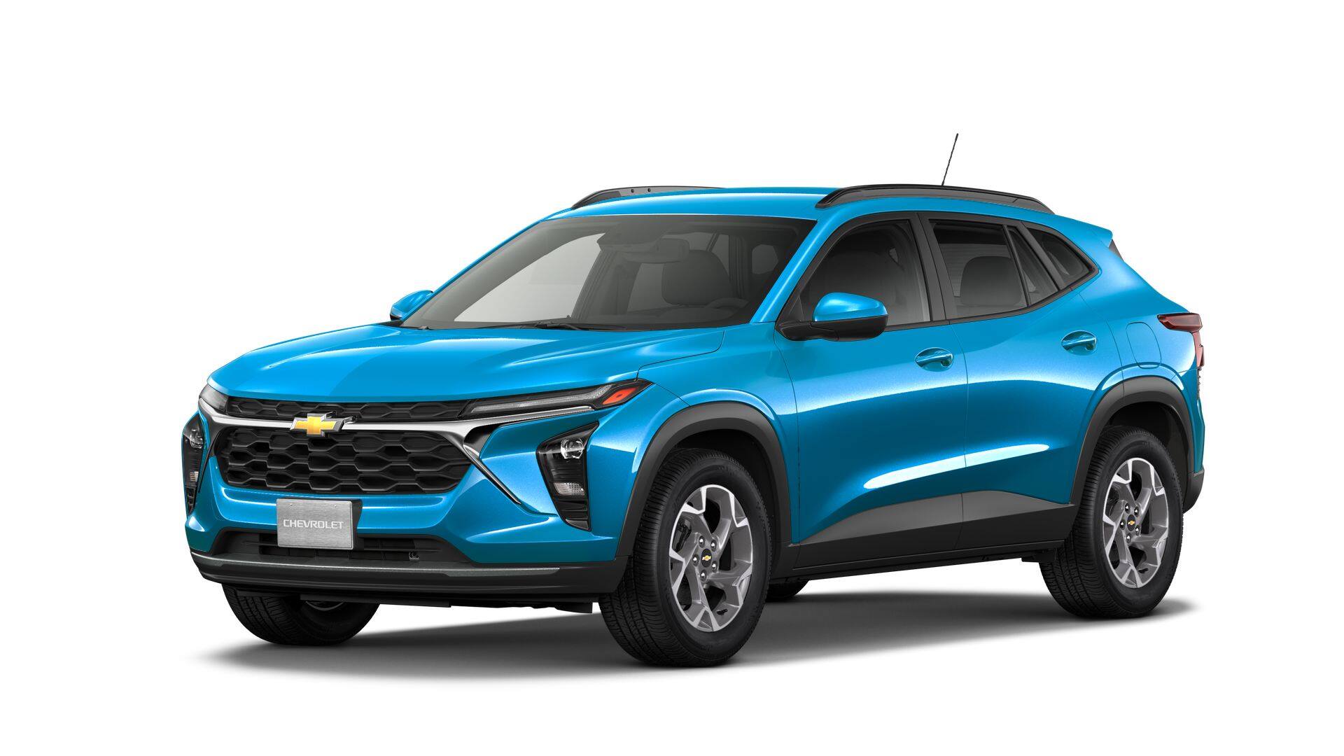 2026 Chevrolet Trax LT in Marina Blue Metallic — front three-quarter view