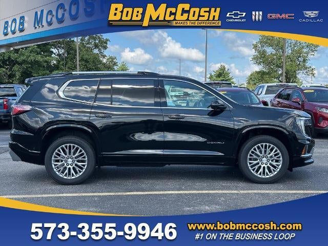 2026 GMC Acadia Denali in Ebony Twilight Metallic — front three-quarter view