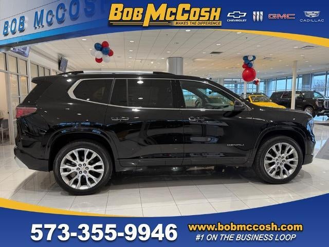 2026 GMC Acadia Denali in Ebony Twilight Metallic — front three-quarter view
