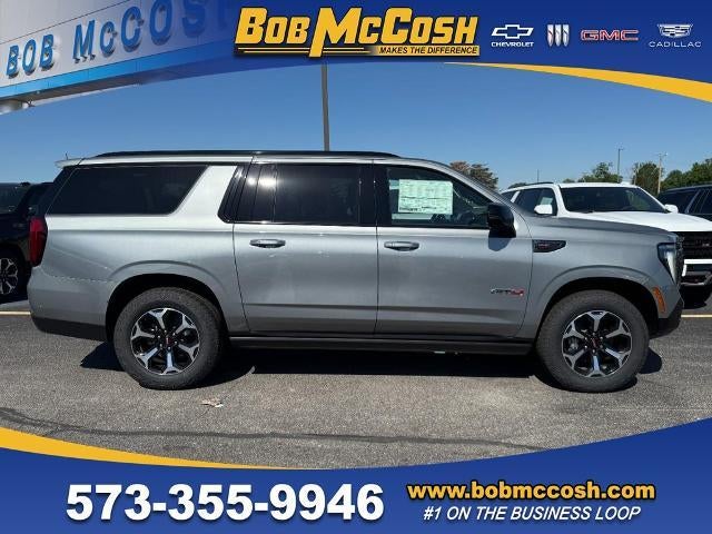 2026 GMC Yukon XL AT4 in Sterling Metallic — front three-quarter view