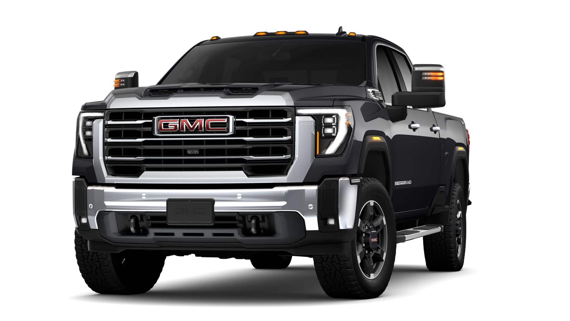 2026 GMC Sierra 2500 HD SLT in Titanium Rush Metallic — front three-quarter view