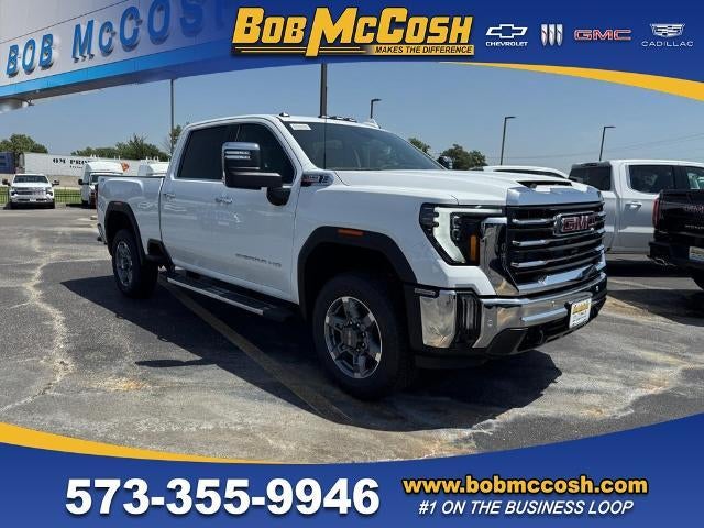 2026 GMC Sierra 2500 HD SLT in Summit White — front three-quarter view