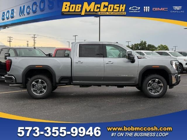 2026 GMC Sierra 2500 HD SLT in Sterling Metallic — front three-quarter view