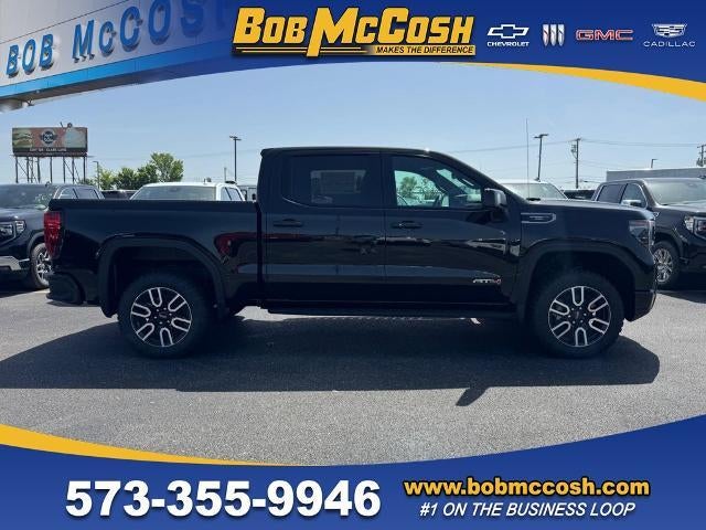 2026 GMC Sierra 1500 AT4 in Onyx Black — front three-quarter view