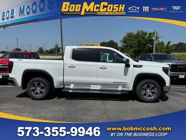 2026 GMC Sierra 1500 SLE in Summit White — front three-quarter view