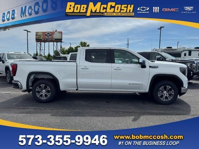2026 GMC Sierra 1500 SLE in Summit White — front three-quarter view
