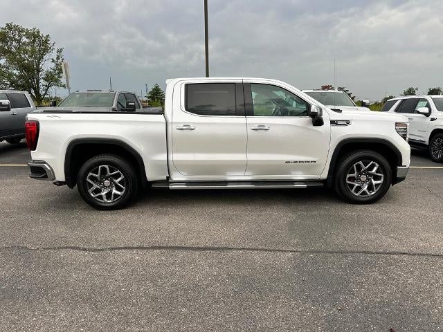 2024 GMC Sierra 1500 SLT in White Frost Tricoat — front three-quarter view