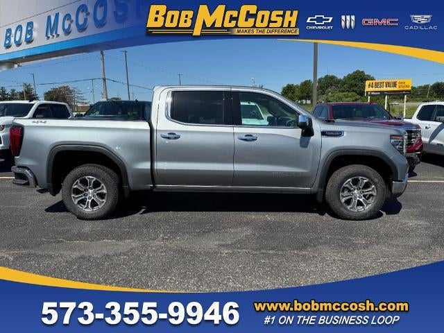 2026 GMC Sierra 1500 SLT in Sterling Metallic — front three-quarter view