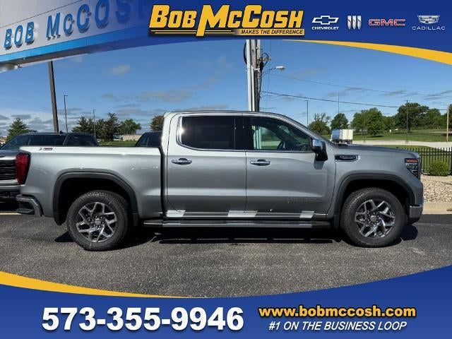 2026 GMC Sierra 1500 SLT in Sterling Metallic — front three-quarter view