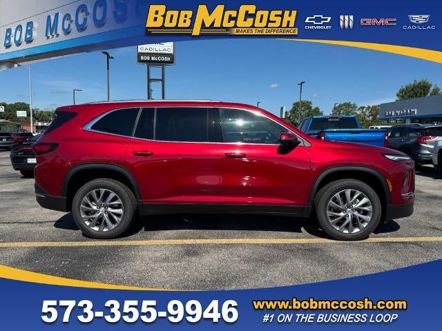 2026 Buick Enclave Preferred in Cherry Red Tintcoat — front three-quarter view