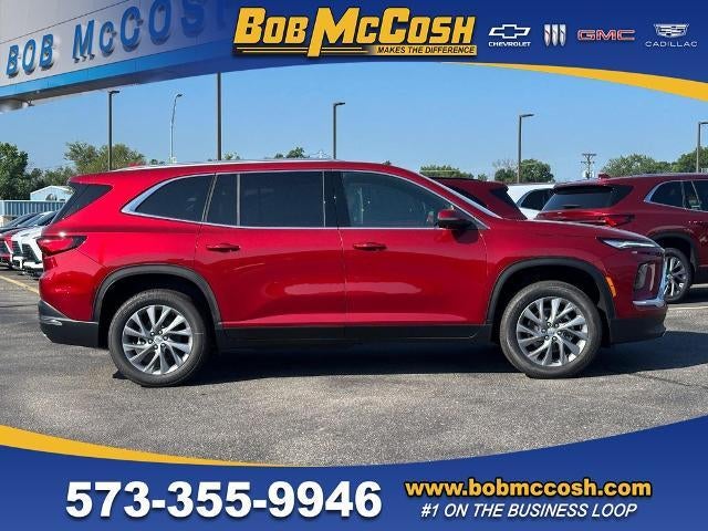 2026 Buick Enclave Preferred in Cherry Red Tintcoat — front three-quarter view
