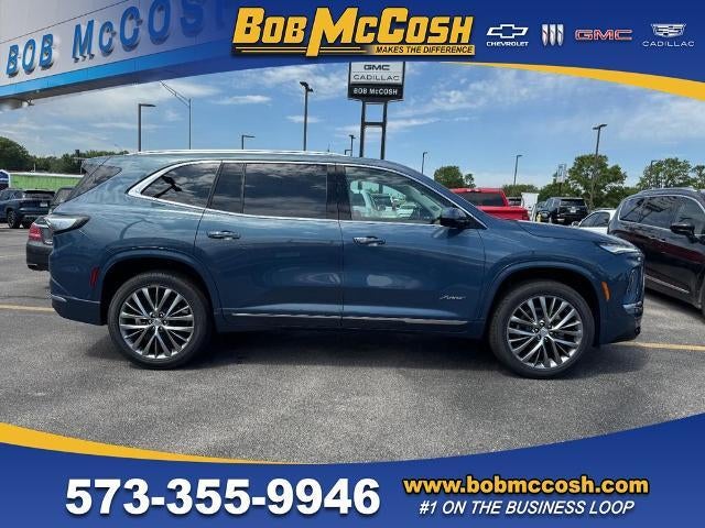 2026 Buick Enclave Avenir in Ocean Blue Metallic — front three-quarter view
