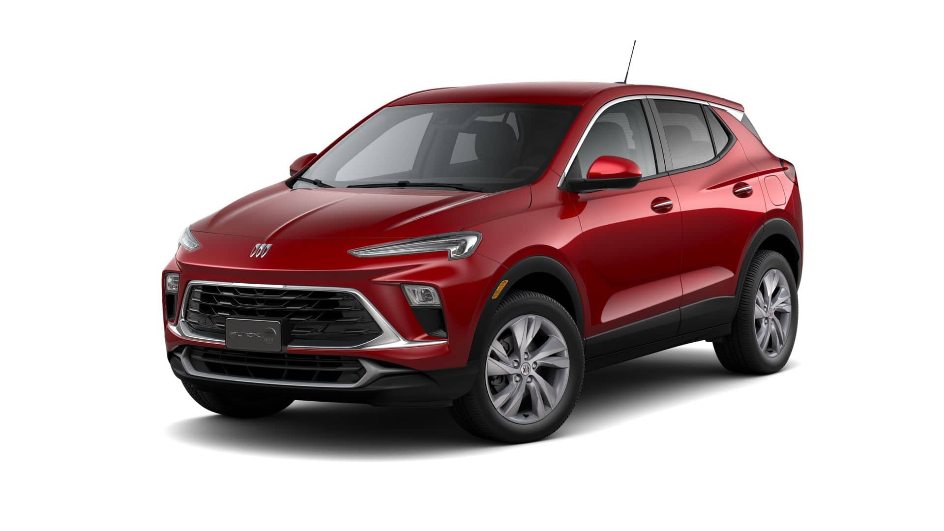 2026 Buick Encore GX Preferred in Brilliant Red — front three-quarter view