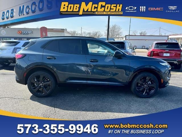 2026 Buick Envision Sport Touring in Quartz Blue Metallic — front three-quarter view
