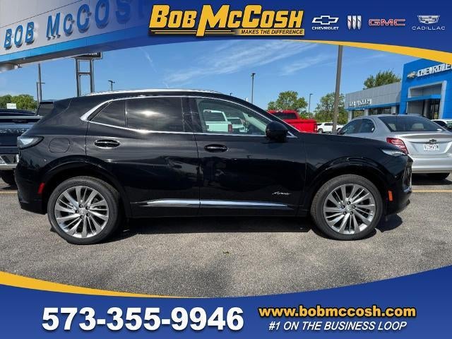 2026 Buick Envision Avenir in Ebony Twilight Metallic — front three-quarter view