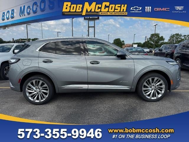 2026 Buick Envision Avenir in Moonstone Gray Metallic — front three-quarter view